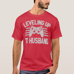 Camiseta Mens Mens Mens Engagement tee for Groom Video Game