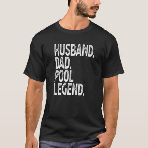 Camiseta Mens Mens Mens Pool Player Billiards Hussein Dad P