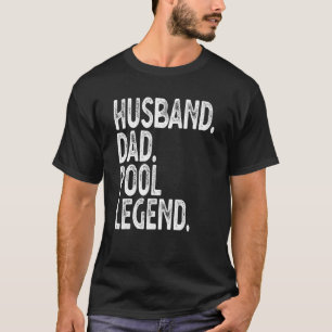 Camiseta Mens Mens Mens Pool Player Billiards Hussein Dad P