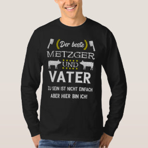 Camiseta Mens Metzger Vater Carnicero Carnicero Padre de ca