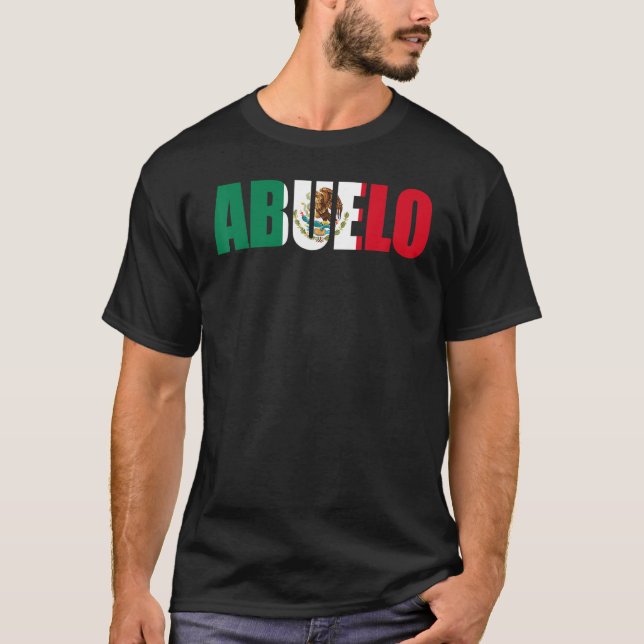 Camiseta Mens  Mexican Abuelo Mexico (Anverso)