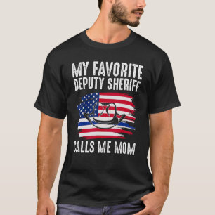 Camiseta Mens Mi Alguacil Adjunto Me Llama Suma Alguacil Ad