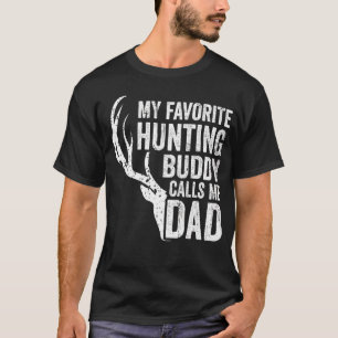Camiseta Mens Mi amigo de caza favorito me llama Dad Deer H