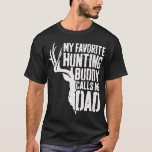 Camiseta Mens Mi amigo de caza favorito me llama papá Deer