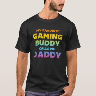 Camiseta Mens Mi amigo favorito del juego me llama Daddy