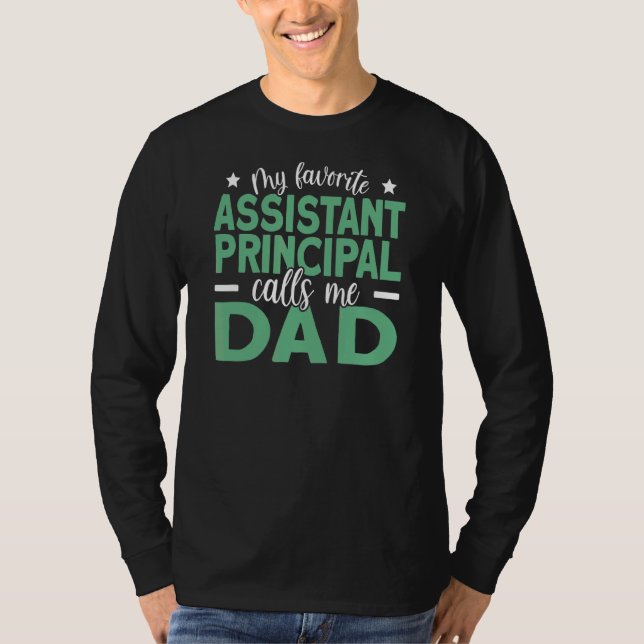 Camiseta Mens Mi asistente favorito me llama papá (Anverso)