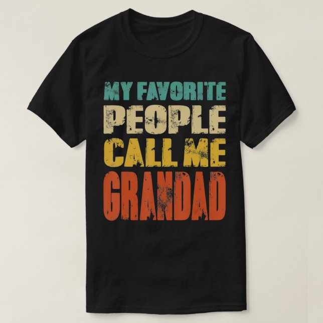 Camiseta Mens Mi Gente Favorita Me Llama Abuela Divertido P (Diseño del anverso)