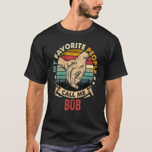Camiseta Mens Mi Gente Favorita Me Llama Abuelo Bob Vintage