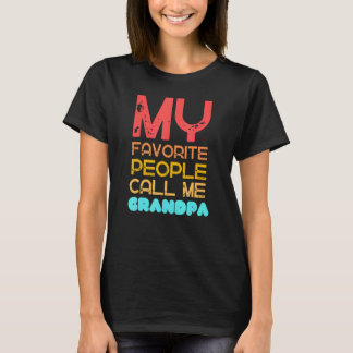 Camiseta Mens Mi gente favorita me llama Abuelo Guay