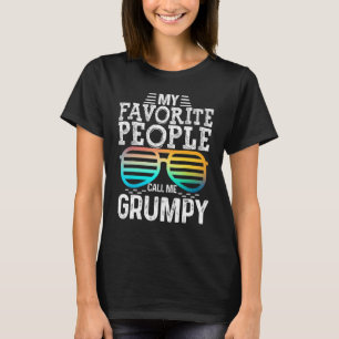 Camiseta Mens Mi Gente Favorita Me Llama Gafas De Sol Grump