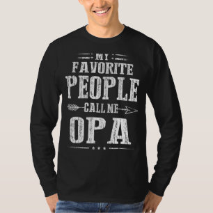 Camiseta Mens Mi Gente Favorita Me Llama Opa Dad Gran