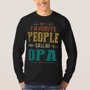 Camiseta Mens Mi Gente Favorita Me Llama Opa Dad Gran
