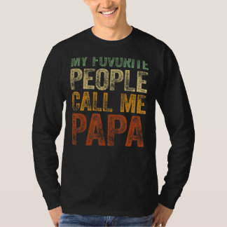 Camiseta Mens Mi Gente Favorita Me Llama Papa Tee Vintage F