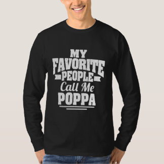 Camiseta Mens Mi Gente Favorita Me Llama Poppa Guay Orgullo
