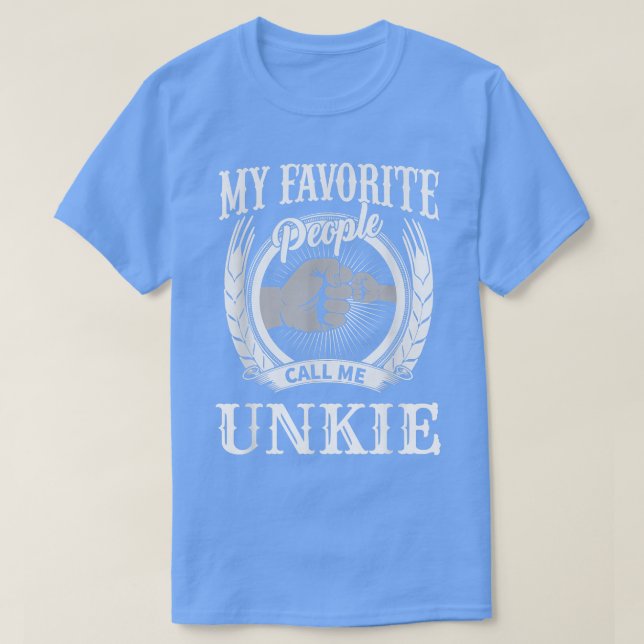 Camiseta Mens Mi Gente Favorita Me Llama Unkie Special Uncl (Diseño del anverso)