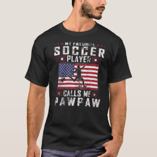 Camiseta Mens Mi jugador favorito de fútbol me llama Pawpaw