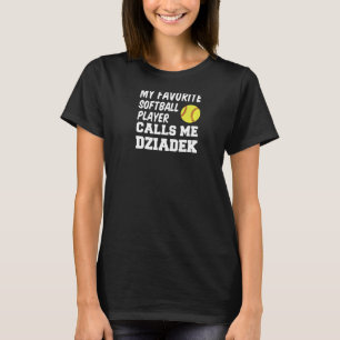 Camiseta Mens Mi Reproductor De Softball Favorito Me Llama