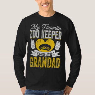 Camiseta Mens Mi Zoo Favorito Me Llama Grandad Anima