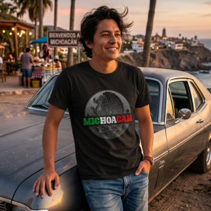 Camiseta Mens Michoacan Mexico Tshrt