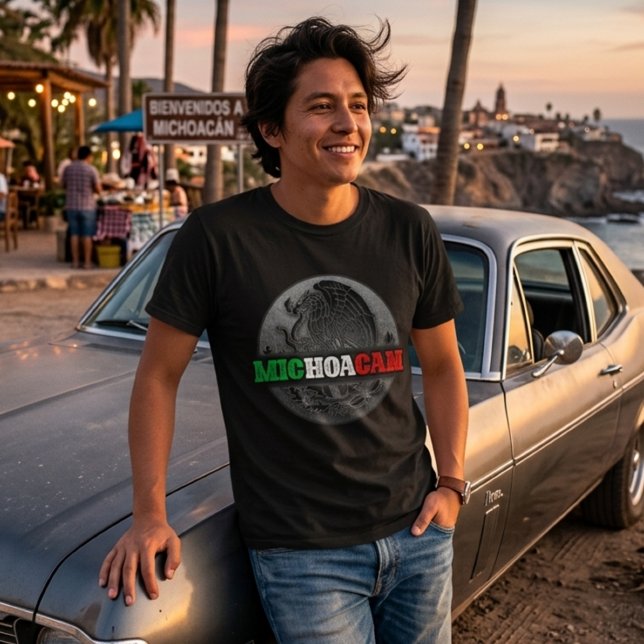 Camiseta Mens Michoacan Mexico Tshrt (Michoacan Mexico T-Shirt)