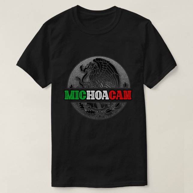Camiseta Mens Michoacan Mexico Tshrt (Diseño del anverso)