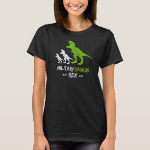 Camiseta Mens Militarysaurus T Rex Military Saurus Dinosaur