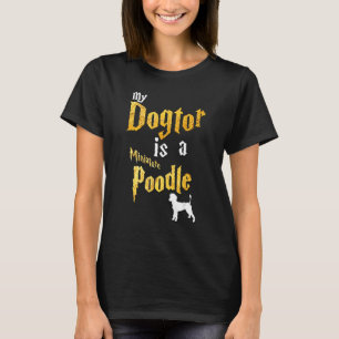 Camiseta Mens Miniatura del perro caniche