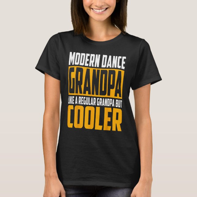 Camiseta Mens Modern Dance Grandpa   Like a Regular Grandpa (Anverso)