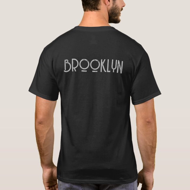 Camiseta Mens Modern TShirts Brooklyn New York City Nyc (Reverso)