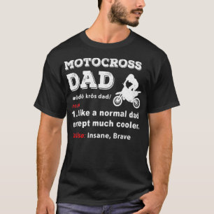 Camiseta Mens Motocross moto vintage moto ciclista divertid