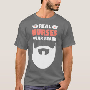 Camiseta Mens Murse Las Enfermeras De Verdad Llevan Barba
