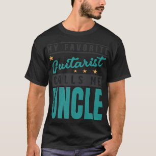 Camiseta Mens My Favorite Guitar Player Calls Me Uncle, Gui