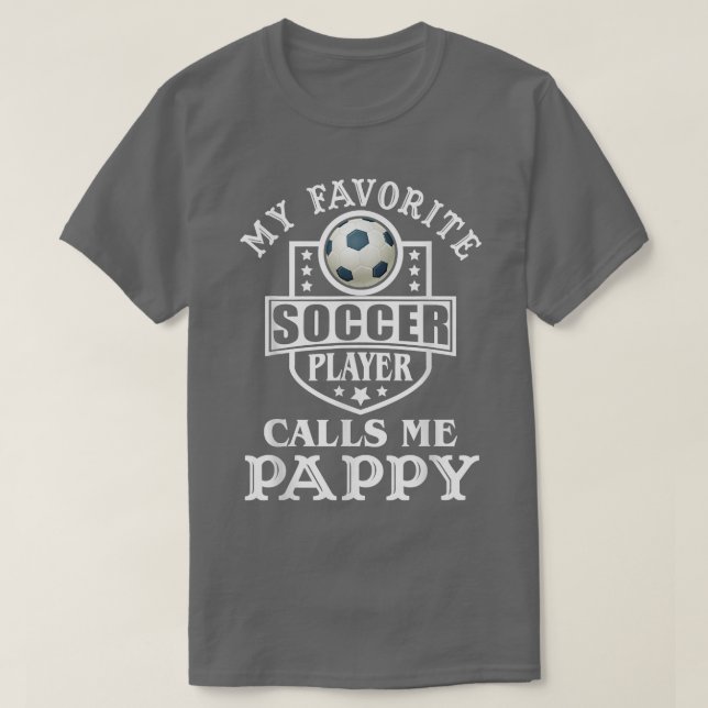 Camiseta Mens My Favorite Soccer Player Calls me pappy Appa (Diseño del anverso)