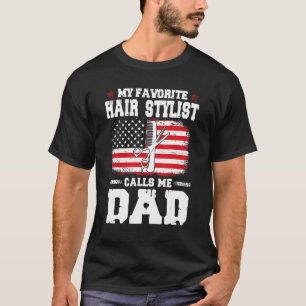 Camiseta Mens My Favorito Hair Stylist Me Llama Papá Padre