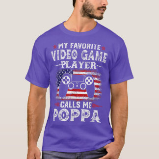 Camiseta Mens My Favorito Video Game Player Me Llama Poppa