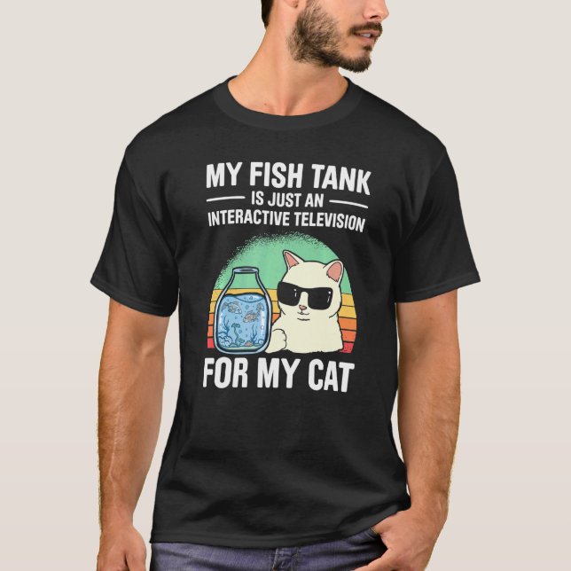 Camiseta Mens My Fish Tank Es Sólo Una Televisión Interacti (Anverso)