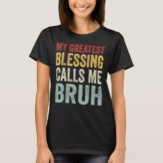 Camiseta Mens My Greatest Blessing Me Llama Bruh Grandparen