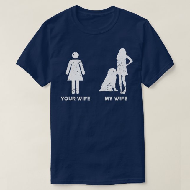 Camiseta Mens My Leonberger Your My Wife Gift  (Diseño del anverso)