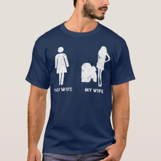 Camiseta Mens My Lhasa Apso Your My Wife Gift 