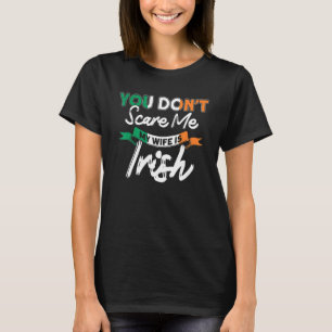 Camiseta Mens My Wife Is Irish Flag Roots Ireland