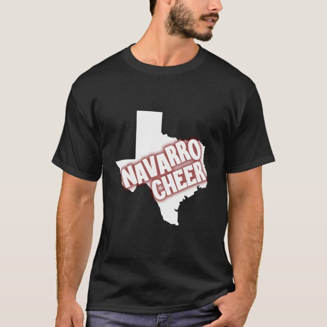 Camiseta Mens Navarro Cheer Texas (Anverso)