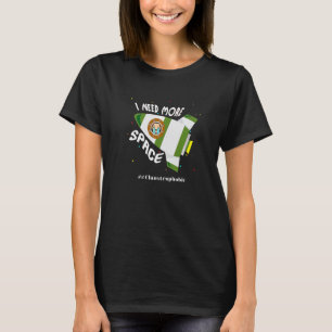 Camiseta Mens Necesito Más Espacio Claustrofobia Psicología
