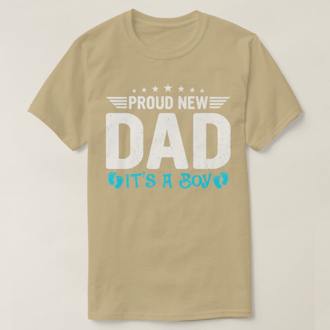 Camiseta Mens New Dad Gender Reveal Party Proud New Dad It' (Diseño del anverso)