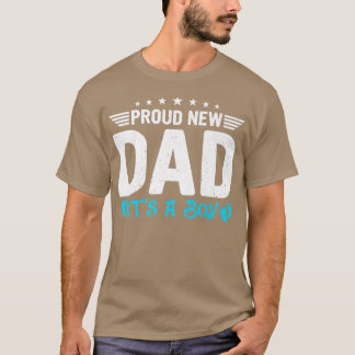 Camiseta Mens New Dad Gender Reveal Party Proud New Dad It'