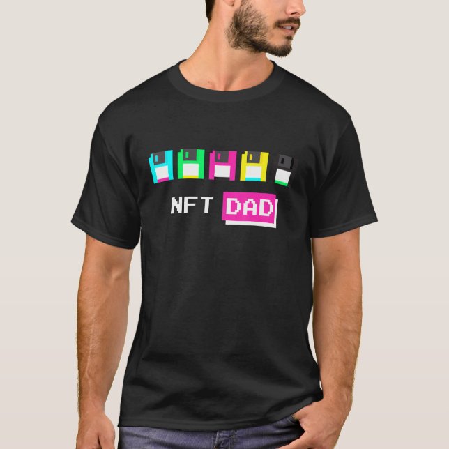 Camiseta Mens Nft Dad S Crypto Nft (Anverso)