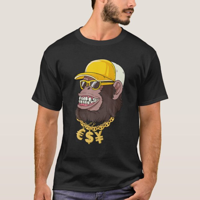 Camiseta Mens NFT's APE Club , A Guay Cash Midas APE (Anverso)