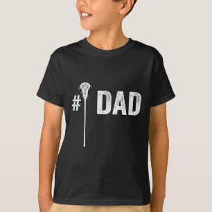 Camiseta Mens Número Uno Lacrosse Dad