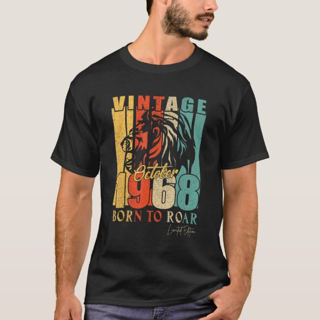 Camiseta Mens Octubre 1968 54 Años Edición Lion (Anverso)
