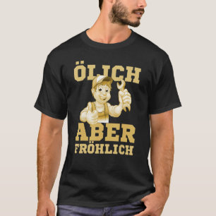 Camiseta Mens Oily pero feliz mecánica de coches dice