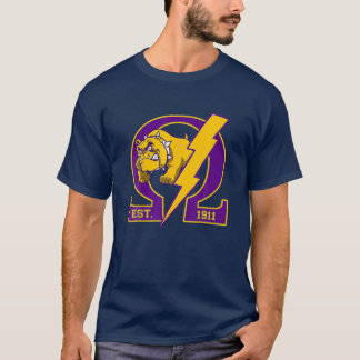 Camiseta Mens Omega-1911 Bulldog Da Bruhz Psi-Phi Ques